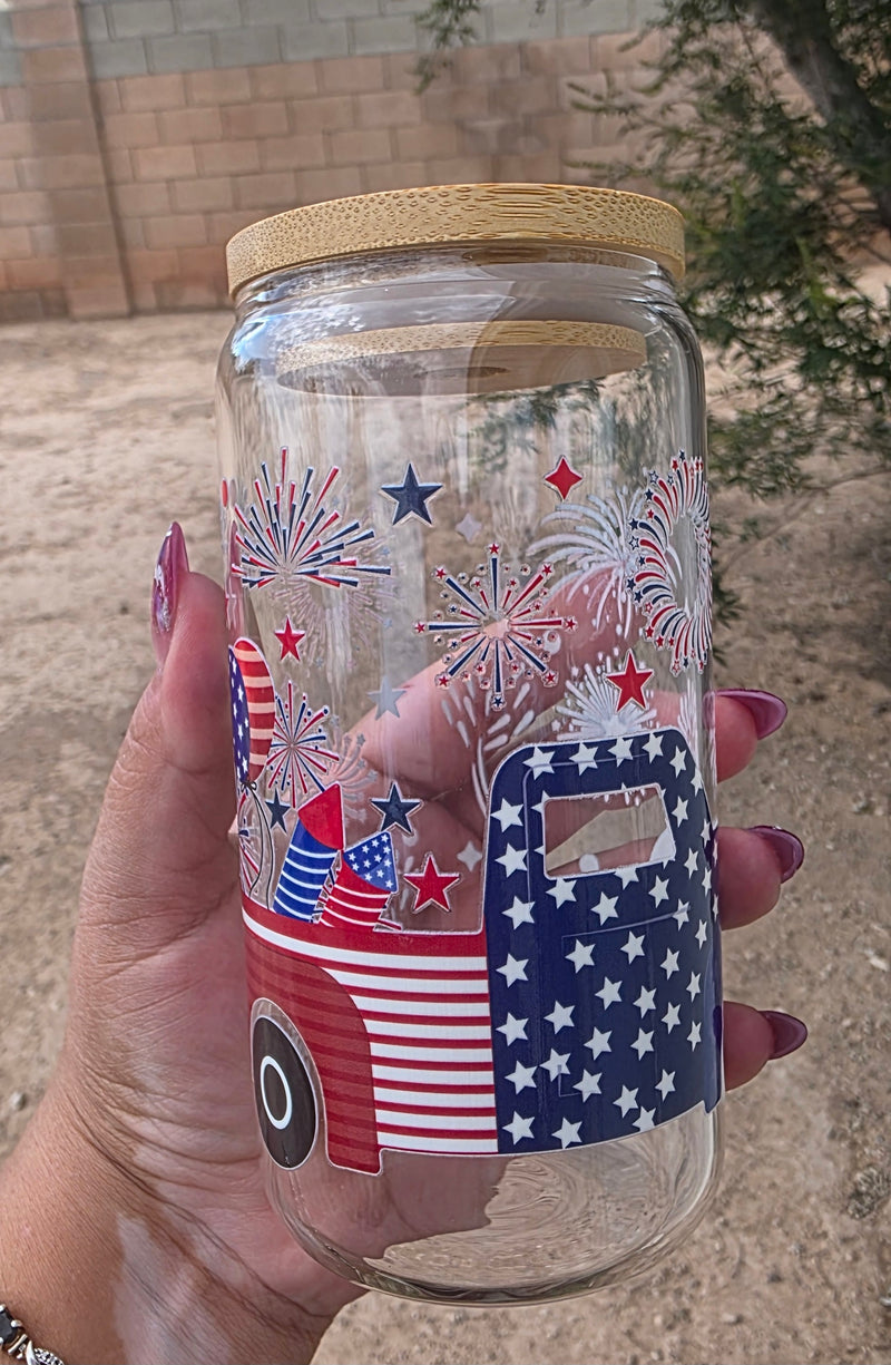 4th Of July (16oz Glass)