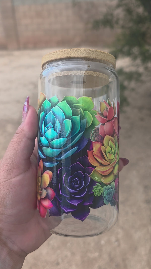 Succulents (16oz Glass)